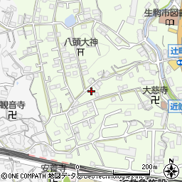 奈良県生駒市辻町217周辺の地図