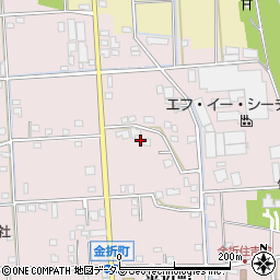 静岡県浜松市中央区金折町618周辺の地図