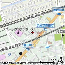 静岡県浜松市中央区森田町234周辺の地図