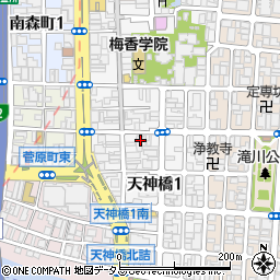 大阪自治体労働組合総連合周辺の地図