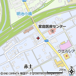 静岡県菊川市赤土1461-2周辺の地図