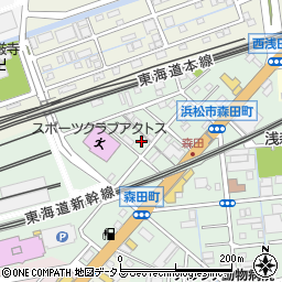 静岡県浜松市中央区森田町279周辺の地図