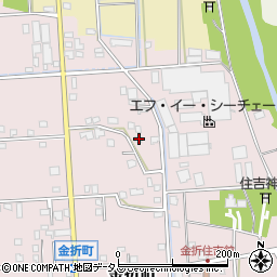 静岡県浜松市中央区金折町605周辺の地図