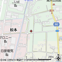 静岡県磐田市高木82周辺の地図