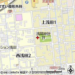 タウニー上浅田周辺の地図
