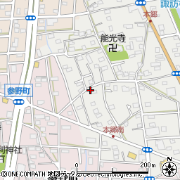 静岡県浜松市中央区本郷町266周辺の地図