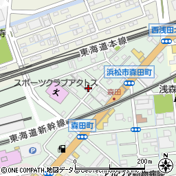 静岡県浜松市中央区森田町270周辺の地図