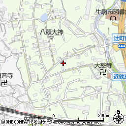 奈良県生駒市辻町218周辺の地図