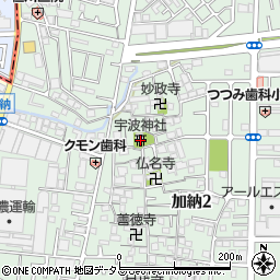 宇波神社周辺の地図