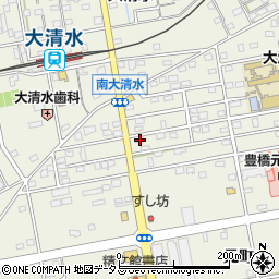 愛知県豊橋市南大清水町元町94周辺の地図