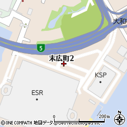 兵庫県尼崎市末広町2丁目周辺の地図