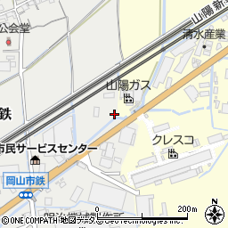 岡山県岡山市東区鉄74周辺の地図