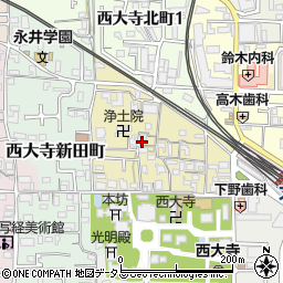 奈良県奈良市西大寺小坊町周辺の地図