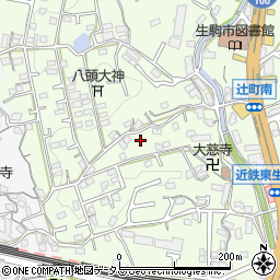 奈良県生駒市辻町220周辺の地図