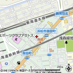 静岡県浜松市中央区森田町238周辺の地図