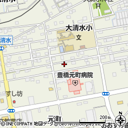 愛知県豊橋市南大清水町元町87周辺の地図