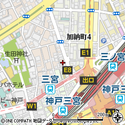和食style 北野坂桜 三宮 個室 和食 隠れ家周辺の地図