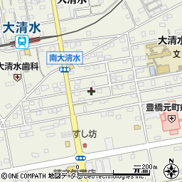 愛知県豊橋市南大清水町元町95周辺の地図