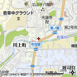 奈良県奈良市今在家町周辺の地図