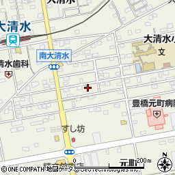 愛知県豊橋市南大清水町元町96周辺の地図