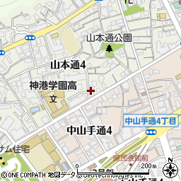ニュー神戸マンション周辺の地図