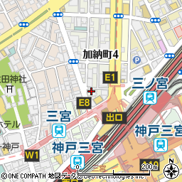一番搾りコラボショップ 三宮麦酒 三宮北野坂店周辺の地図