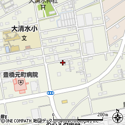 愛知県豊橋市南大清水町元町162周辺の地図