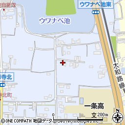奈良県奈良市法華寺東町周辺の地図
