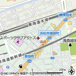 静岡県浜松市中央区森田町239周辺の地図
