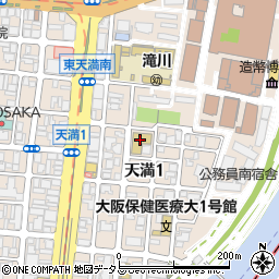 大阪保健医療大学　天満橋キャンパス２号館周辺の地図