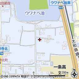 奈良県奈良市法華寺東町周辺の地図