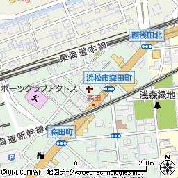 静岡県浜松市中央区森田町237周辺の地図