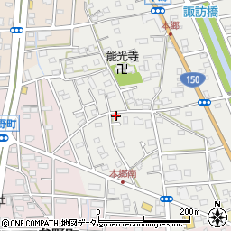 静岡県浜松市中央区本郷町168周辺の地図