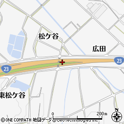 愛知県豊橋市細谷町松ケ谷周辺の地図