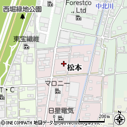 静岡県磐田市松本周辺の地図