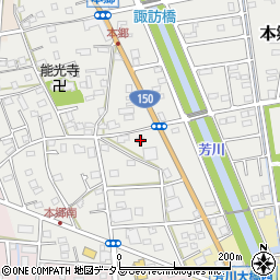 静岡県浜松市中央区本郷町524周辺の地図