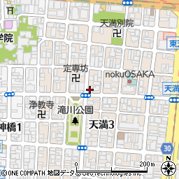 セブンイレブン大阪天満３丁目店周辺の地図