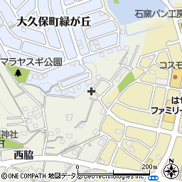 兵庫県明石市大久保町西脇747周辺の地図