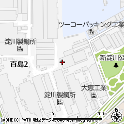 大阪府大阪市西淀川区百島2丁目周辺の地図