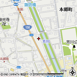 静岡県浜松市中央区本郷町592周辺の地図