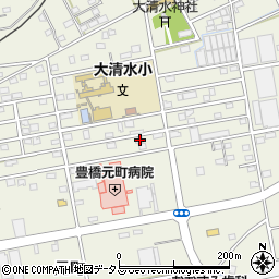 愛知県豊橋市南大清水町元町85周辺の地図
