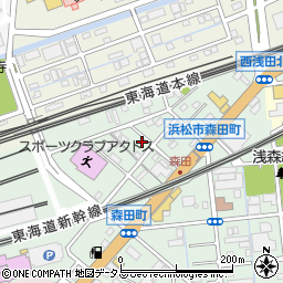 静岡県浜松市中央区森田町269周辺の地図