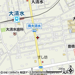 愛知県豊橋市南大清水町元町97周辺の地図