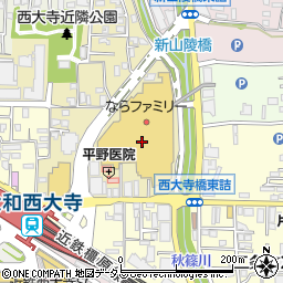 イオンスタイル奈良周辺の地図
