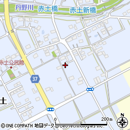 静岡県菊川市赤土237周辺の地図