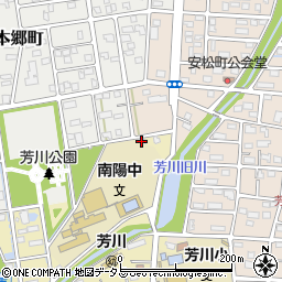 静岡県浜松市中央区芳川町63周辺の地図