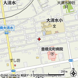 愛知県豊橋市南大清水町元町79周辺の地図