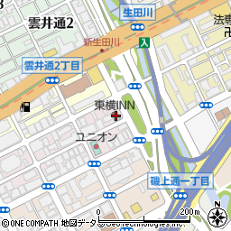 東横ＩＮＮ神戸三ノ宮１周辺の地図