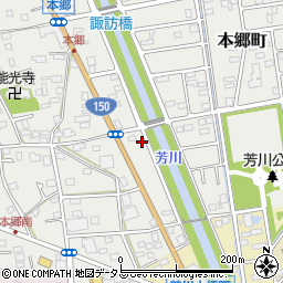 静岡県浜松市中央区本郷町593周辺の地図