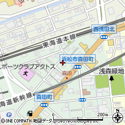 静岡県浜松市中央区森田町240周辺の地図